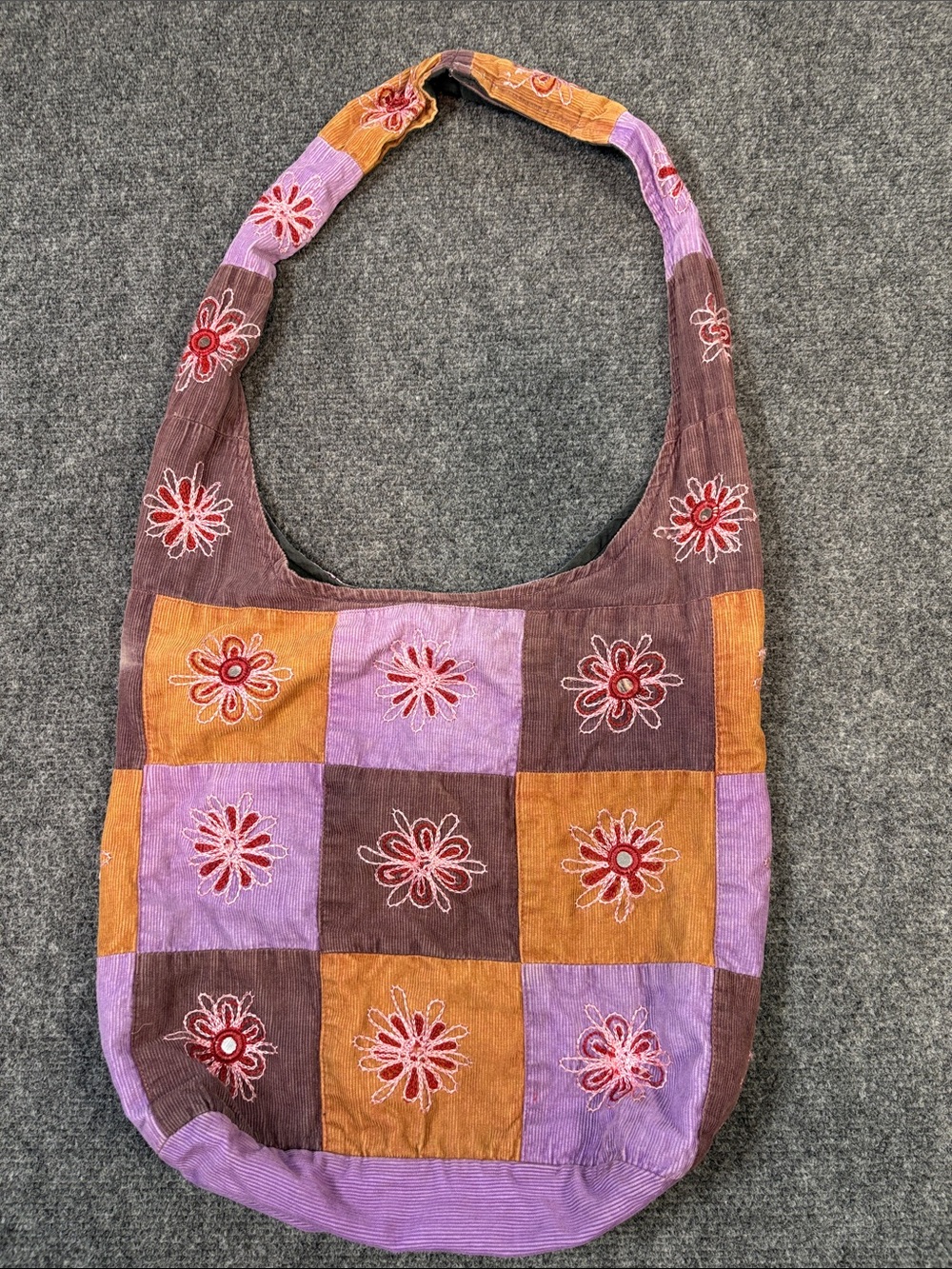 Vintage Kathmandu Embroidered Patchwork Shoulder Boho Bag